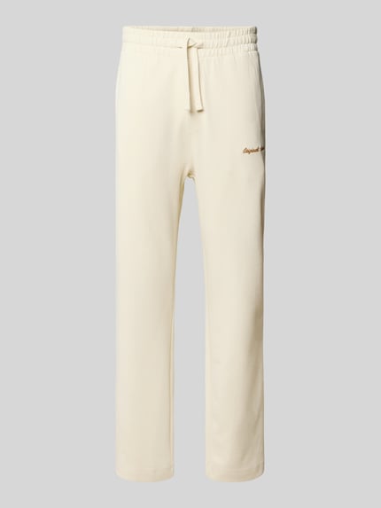 JACK & JONES Sweatpants met elastische band, model 'KANE' Offwhite - 2