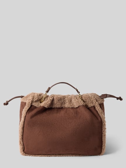 Valentino Bags Schoudertas met trekkoord-detail model 'MAX' Middenbruin - 4