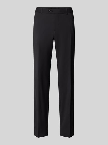 Slim fit stoffen broek met katoengehalte model 'Cole' Shop The Look MANNEQUINE