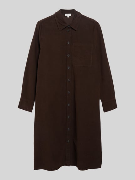 s.Oliver RED LABEL Freizeitkleid mit Cordstruktur Dunkelbraun 2