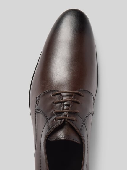 LLOYD Leren derbyschoenen met siernaden, model 'CORE' Donkerbruin - 3