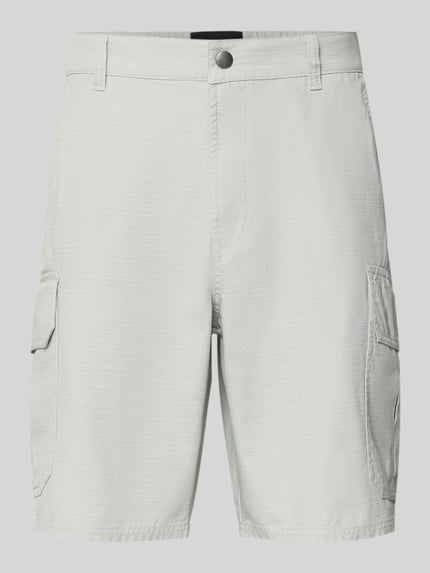 Productfoto, Relaxed Fit Bermudas uit puur katoen model 'DRAFTMEN' van Barbour, look: effen kleuren, zij-steekzakken, cargozakken, achterzak, elastische boord, drukknoopsluiting, ritssluiting, puur katoen, heren