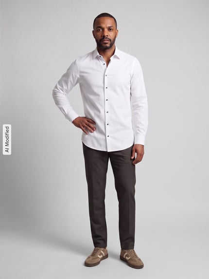 OLYMP Level 5 Slim Fit Businesshemd mit Kentkragen Weiss 1