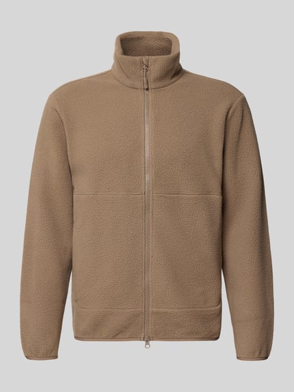 ONLY & SONS Regular Fit Fleecejacke mit Zweiwege Reißverschluss Modell 'ONSJASON' Beige 1