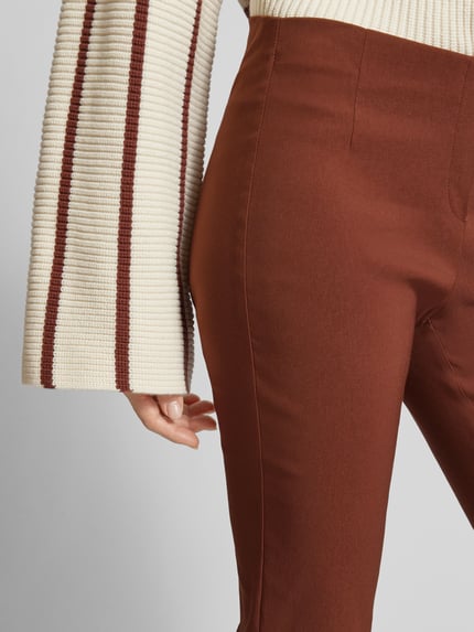 Stehmann Stoffhose mit Teilungsnähten Modell 'INA' Hellbraun 3