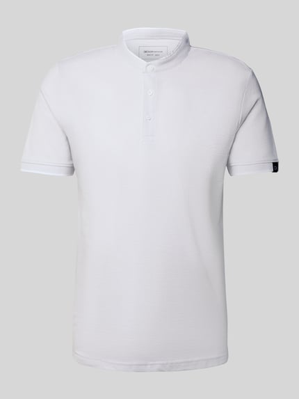 Tom Tailor Denim Regular Fit Poloshirt aus reiner Baumwolle Hellgrau 2
