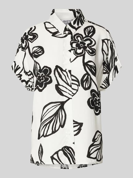 Jake*s Studio Woman Relaxed Fit Bluse mit Kappärmeln Offwhite 2