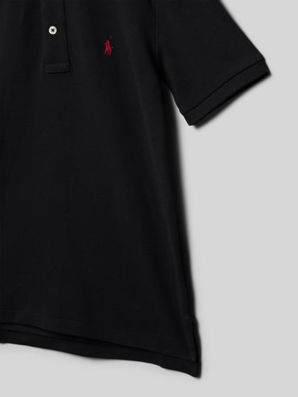 Polo Ralph Lauren Teens Koszulka polo o kroju regular fit z wyhaftowanym logo Czarny 2