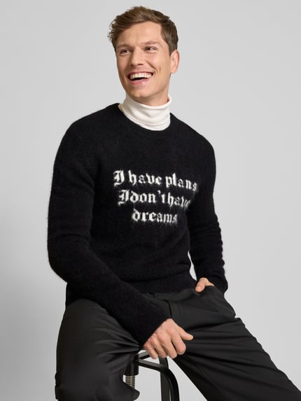 The Kooples Strickpullover aus Alpaka-Mix mit Rundhalsausschnitt Black 3
