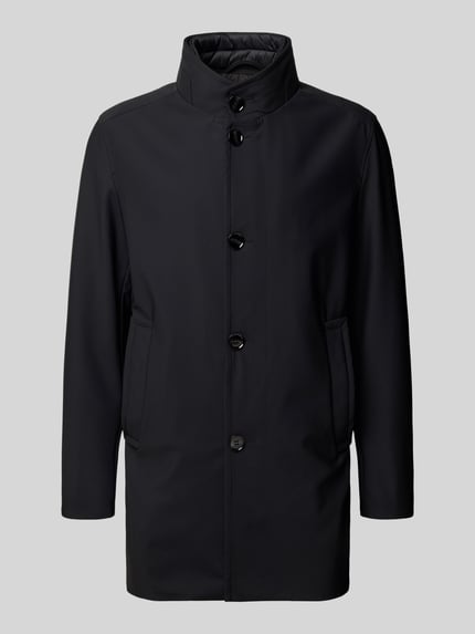Strellson Regular fit lange parka met gewatteerde inzet, model 'FINLAY FLEX' Zwart - 2
