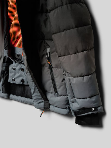 killtec Regular Fit Steppjacke mit Logo-Applikation Graphit 2