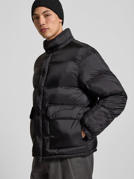 Officine Générale Daunenjacke mit abnehmbarer Kapuze Black 3
