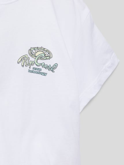 Rip Curl Kort T-shirt met labelprint op de achterkant Wit - 2