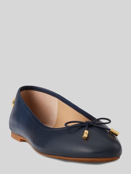 Lauren Ralph Lauren Ballerinas aus echtem Leder  Marine 1