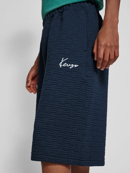 Kenzo Sweatshorts met elastische band Marineblauw - 3
