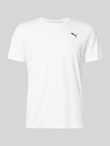 T-Shirt mit Logo und Rundhalsausschnitt Shop The Look MANNEQUINE