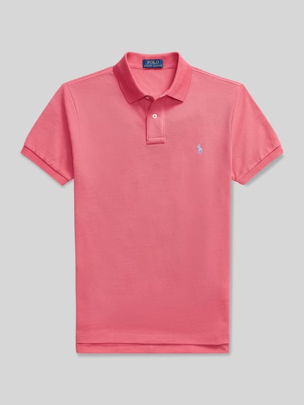 Polo Ralph Lauren Slim Fit Poloshirt aus reiner Baumwolle Altrosa 2