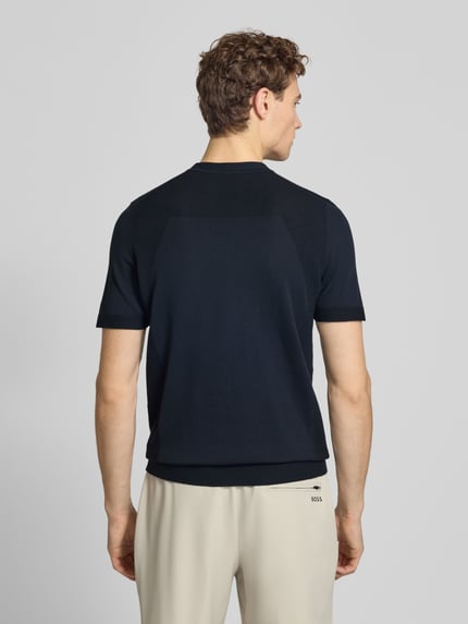 BOSS Green Regular Fit T-Shirt aus Baumwoll-Mix Modell 'MOMENTUM-LITE' Marine 5
