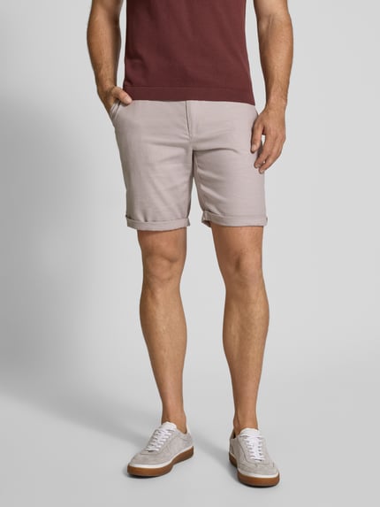 MCNEAL Szorty chinosy o kroju slim fit z kieszeniami z tyłu Beżowy 4