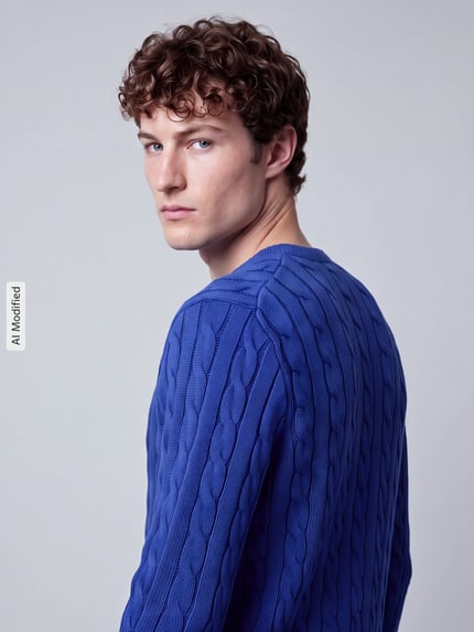 Polo Ralph Lauren Pullover mit Logo-Stitching Royal 3