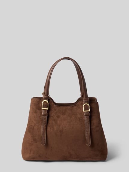 Valentino Bags Henkeltasche mit dekorativem Anhänger Modell 'WINNIE WINTER' Dunkelbraun 3
