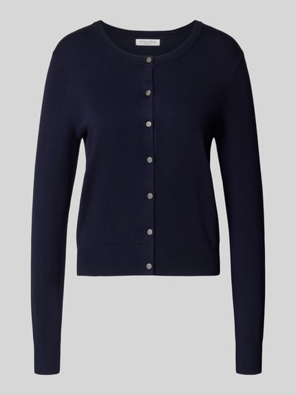 Christian Berg Woman Regular Fit Cardigan aus Viskose-Mix Dunkelblau 2