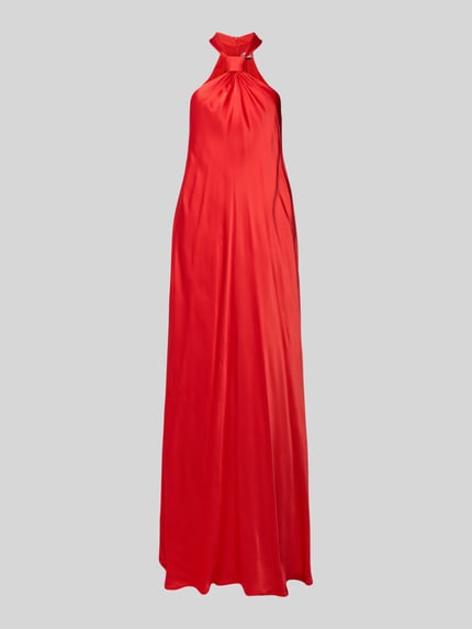 Essentiel Antwerp Neckholder-Maxikleid mit Knotendetail Modell 'Huppsala' Rot 2