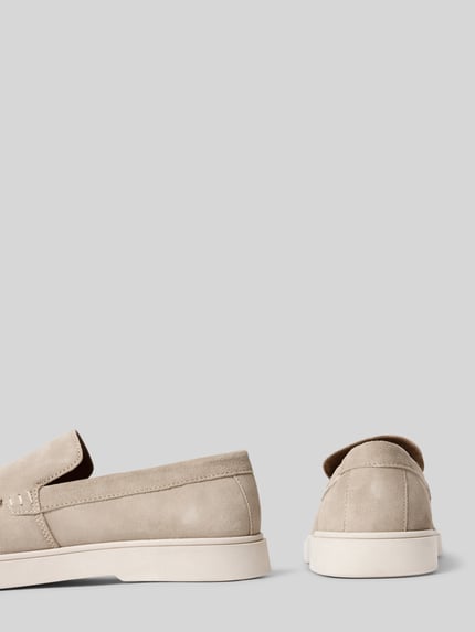 Productfoto, Loafers uit leer model 'LIAM' van PS Poelman voor heren, afgeronde punt, comfortmodel, lichtbeige, context: echt leer, hakhoogte maat 44: 3 cm, schachthoogte maat 44: 6 cm, schachtbreedte maat 44: 12 cm