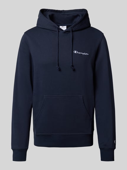 Champion Hoodie met labelstitching Marineblauw - 2