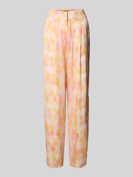 Armani Exchange Relaxed fit stoffen broek met bandplooien Roze - 2