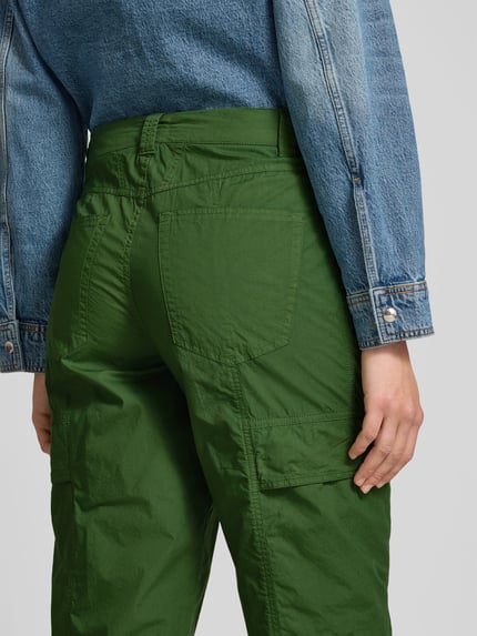 Closed Stoffen broek met steekzakken Groen - 3