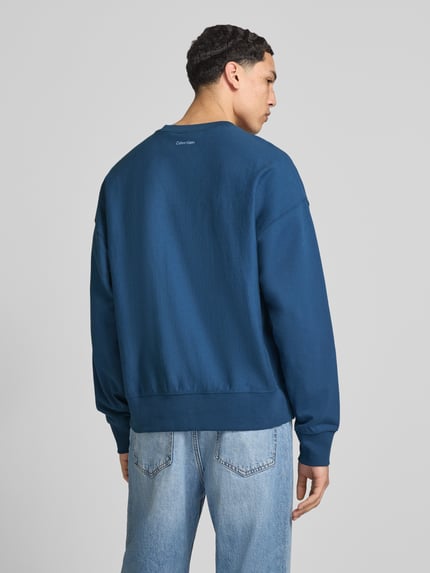 Calvin Klein Jeans Sweatshirt mit Label-Stitching Marine 5