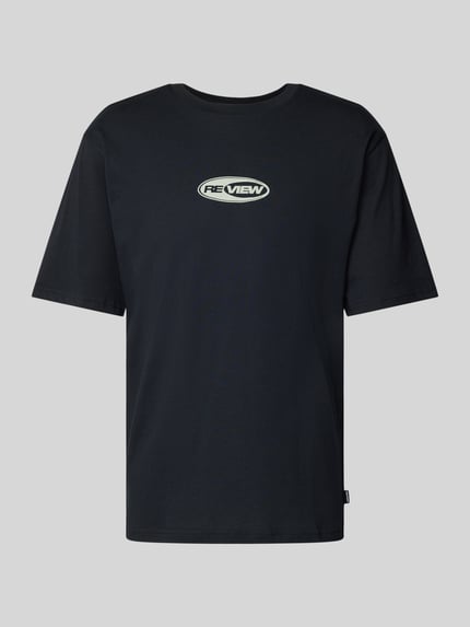 REVIEW T-Shirt mit Label-Print Black 2