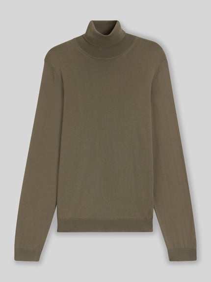 BOSS Regular fit coltrui van pure scheerwol, model 'MUSSO' Leem - 2