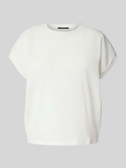 someday. Blusenshirt mit Rundhalsausschnitt Modell 'Kanita' Offwhite 2