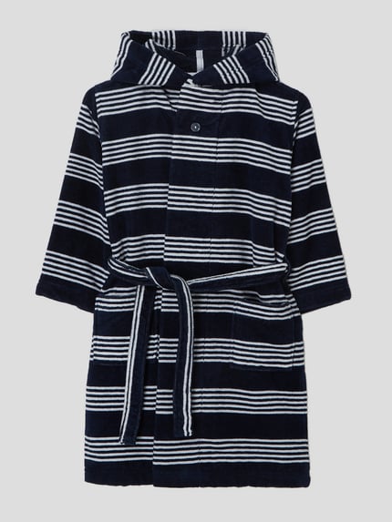 SANETTA Badjas van badstof Marineblauw - 1