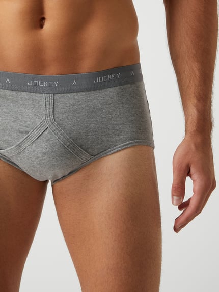 Jockey Slip im 3er-Pack Mittelgrau Melange 2