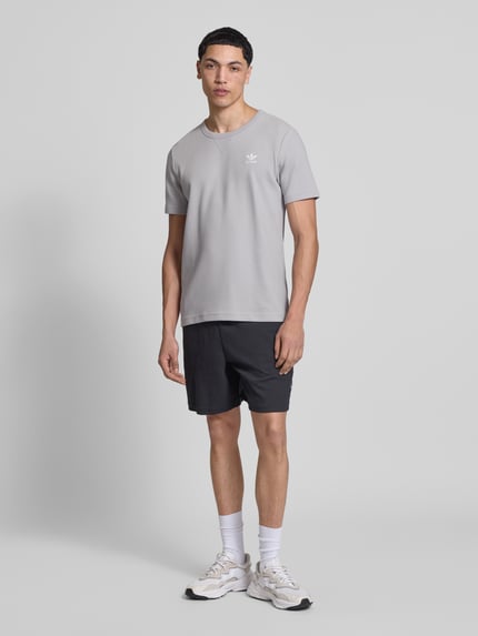 adidas Originals Regular Fit T-Shirt mit Baumwoll-Anteil Hellgrau 1