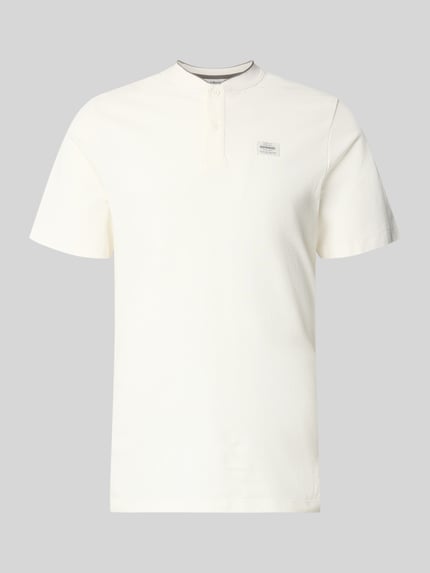 Productfoto, Regular Fit Poloshirt aus Baumwoll-Mix van s.Oliver RED LABEL, effen kleur, korte mouwen, piquéstructuur, label patch, 2-knoopsluiting