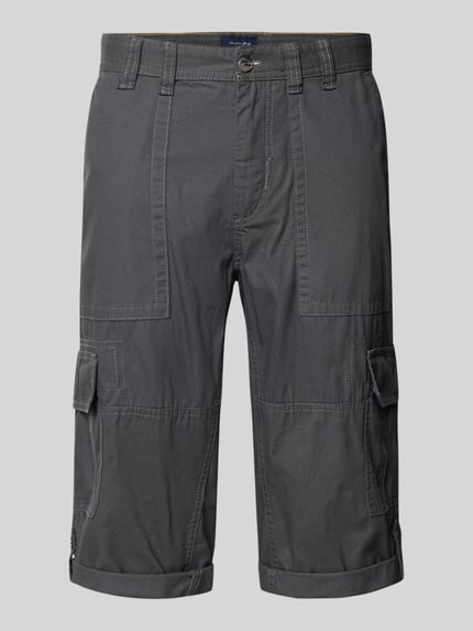 Christian Berg Men Bermudas mit Cargotaschen Dunkelgrau 2