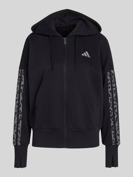 adidas Sportswear Regular Fit Sweatjacke aus Baumwoll-Mix Black 2