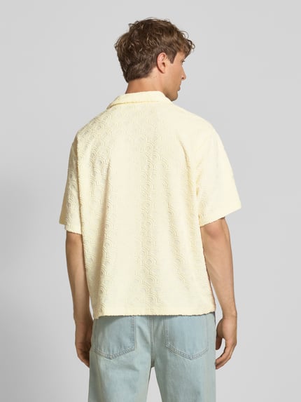 JACK & JONES Relaxed Fit Freizeithemd mit Strukturmuster Modell 'INFINITY' Offwhite 5