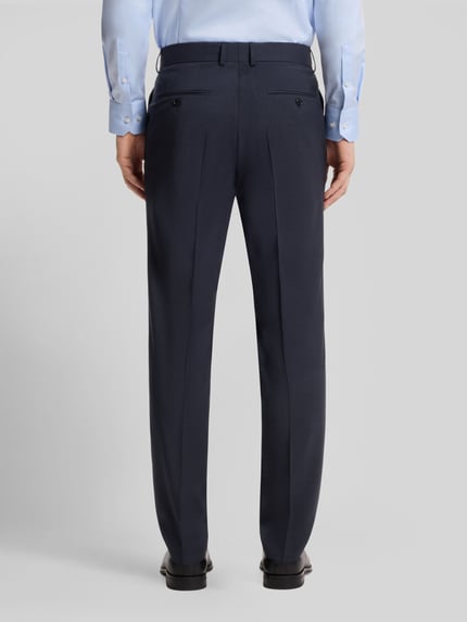 BOSS Slim Fit Anzug aus reiner Schurwolle Modell 'H-HUGE-2PCS-263' Marine 6