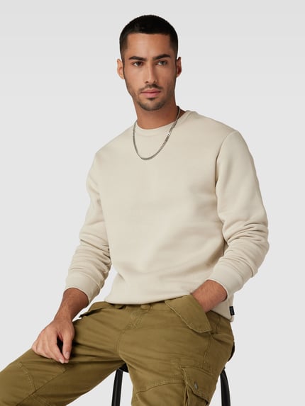 ONLY & SONS Regular Fit Sweatshirt aus Baumwoll-Mix Modell 'CERES' Offwhite 3
