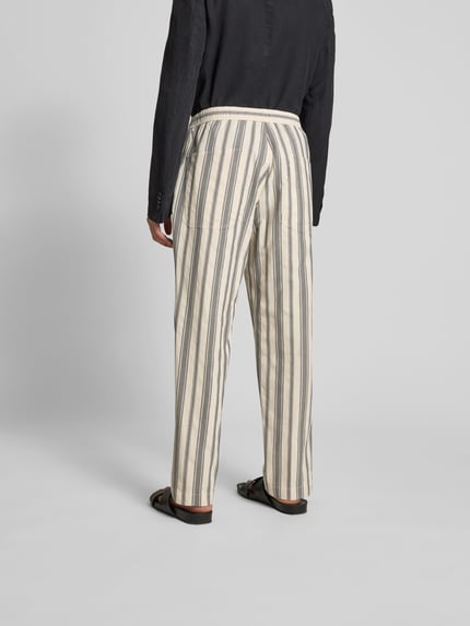 Officine Générale Stoffhose mit elastischem Bund Offwhite 5