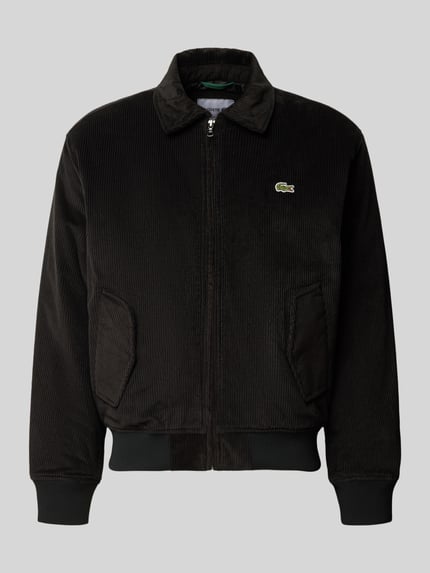 Lacoste Bomberjacke mit Logo-Detail Black 2