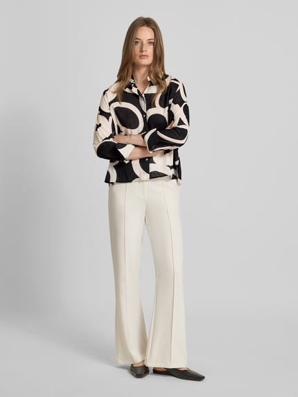 someday. Relaxed Fit Bluse im Allover-Look Modell 'Zirveli' Black 1