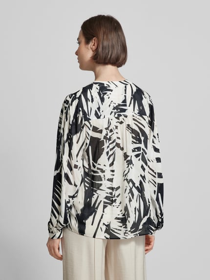 COMMA Bluse mit Tunikakragen Black 5