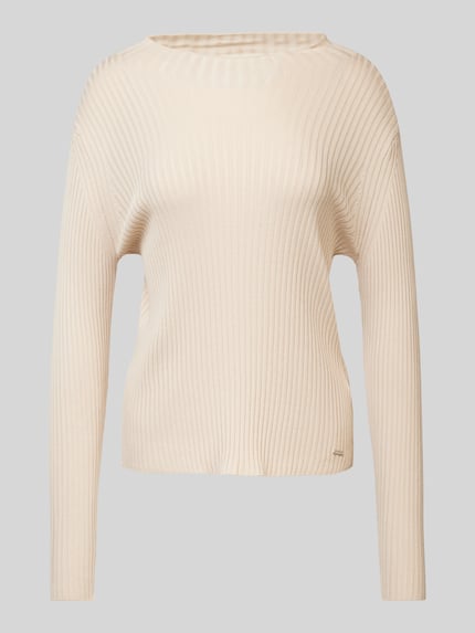Strickpullover mit U-Boot-Ausschnitt Shop The Look MANNEQUINE