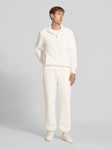Champion Bluza z detalami z logo Beżowy 1